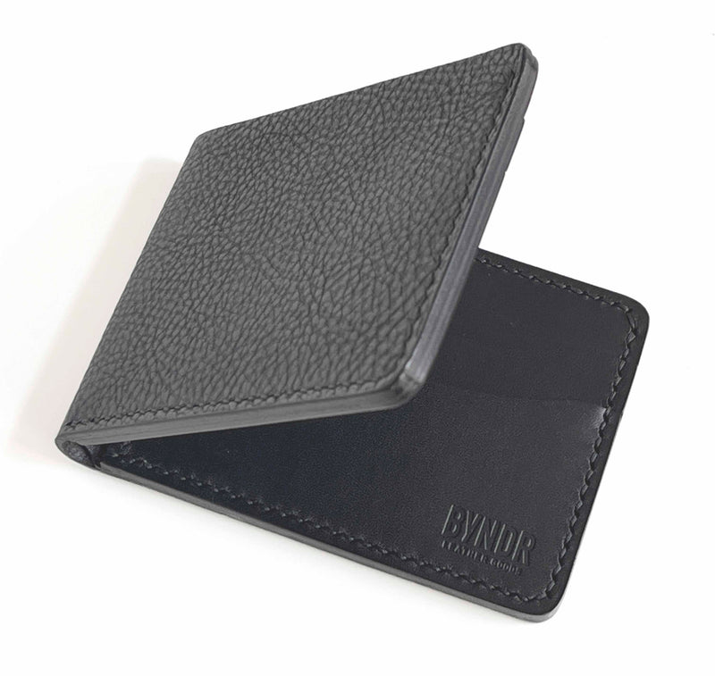 6-Pocket Billfold - Black Pebble + Black