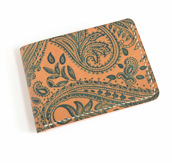 6-Pocket Billfold - Natural Paisley